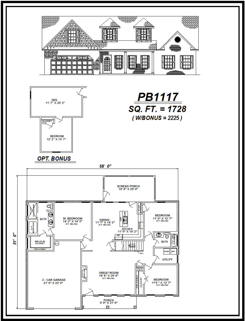 picture of house plan #PB1117