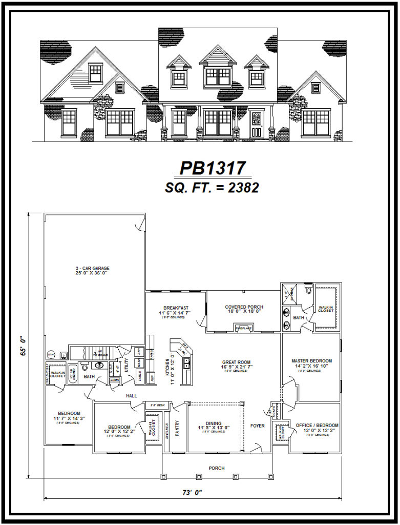 picture of house plan #PB1317