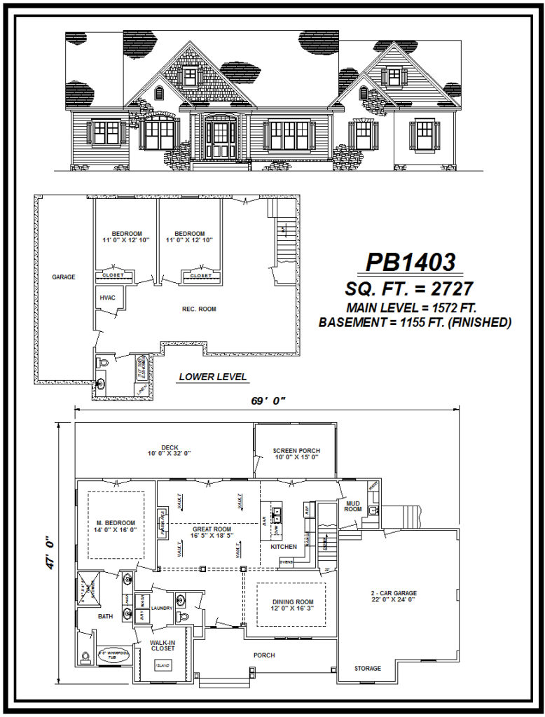 picture of house plan #PB1403