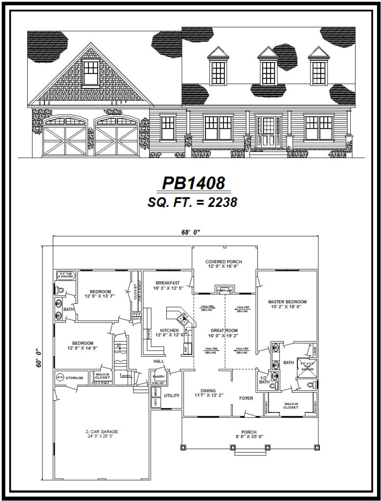 picture of house plan #PB1408