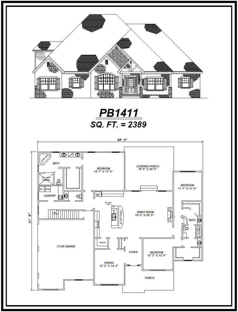 picture of house plan #PB1411
