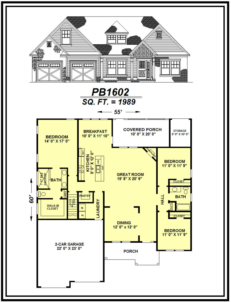 picture of house plan #PB1602