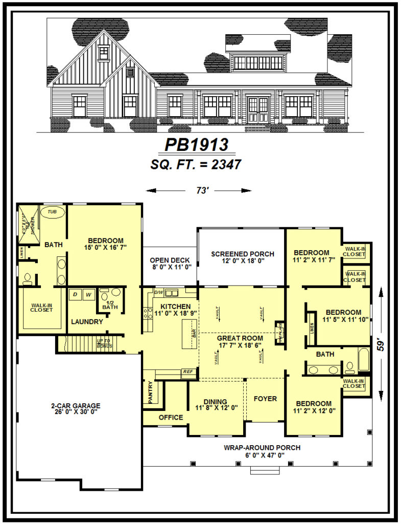 picture of house plan #PB1913