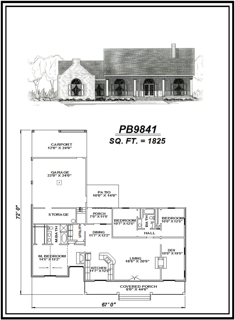 picture of house plan #PB9841