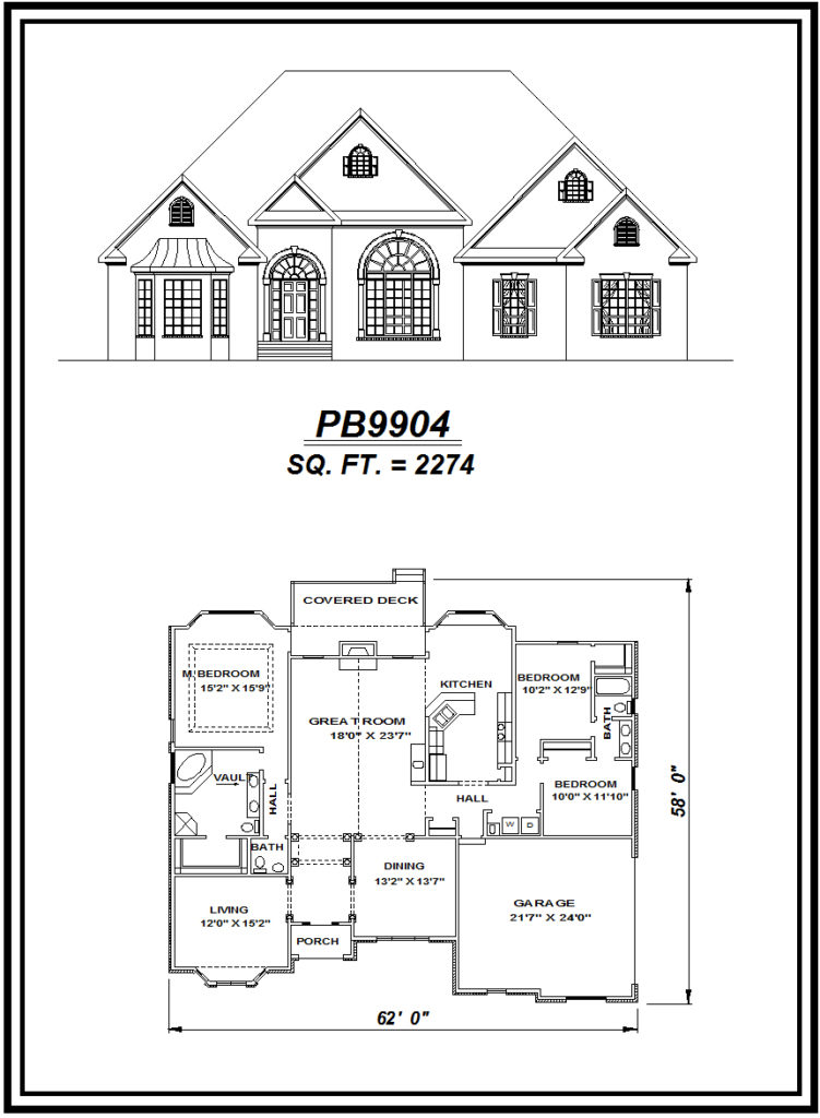 picture of house plan #PB9904